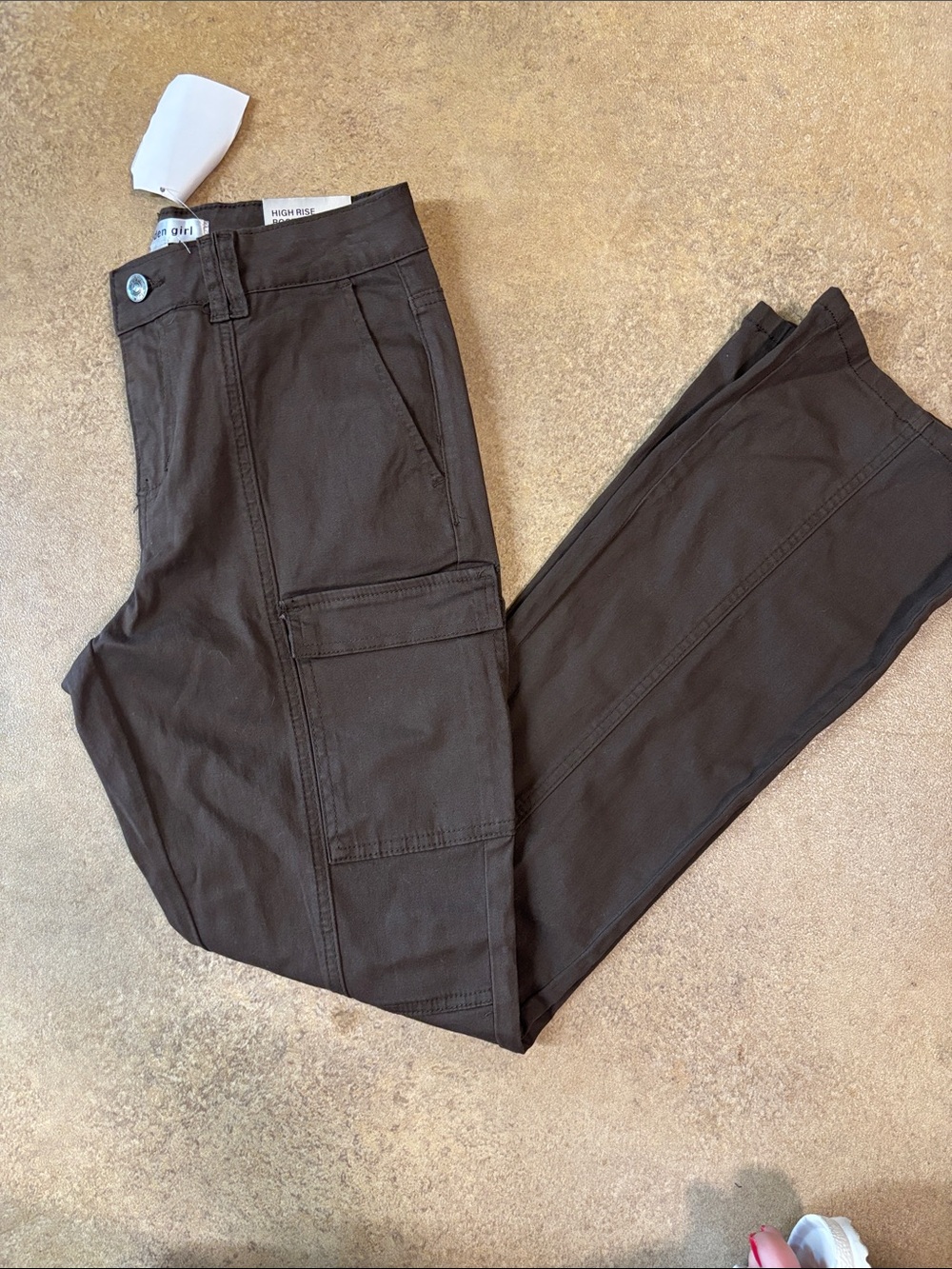 Madden Girl Brown Boot Cut Cargo Pants